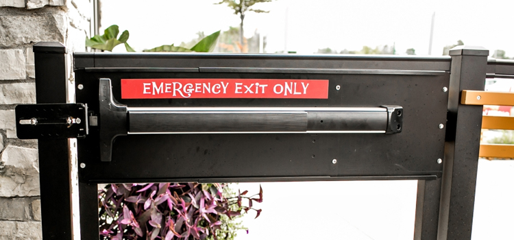 emergency push bar installation in Santa Clara
